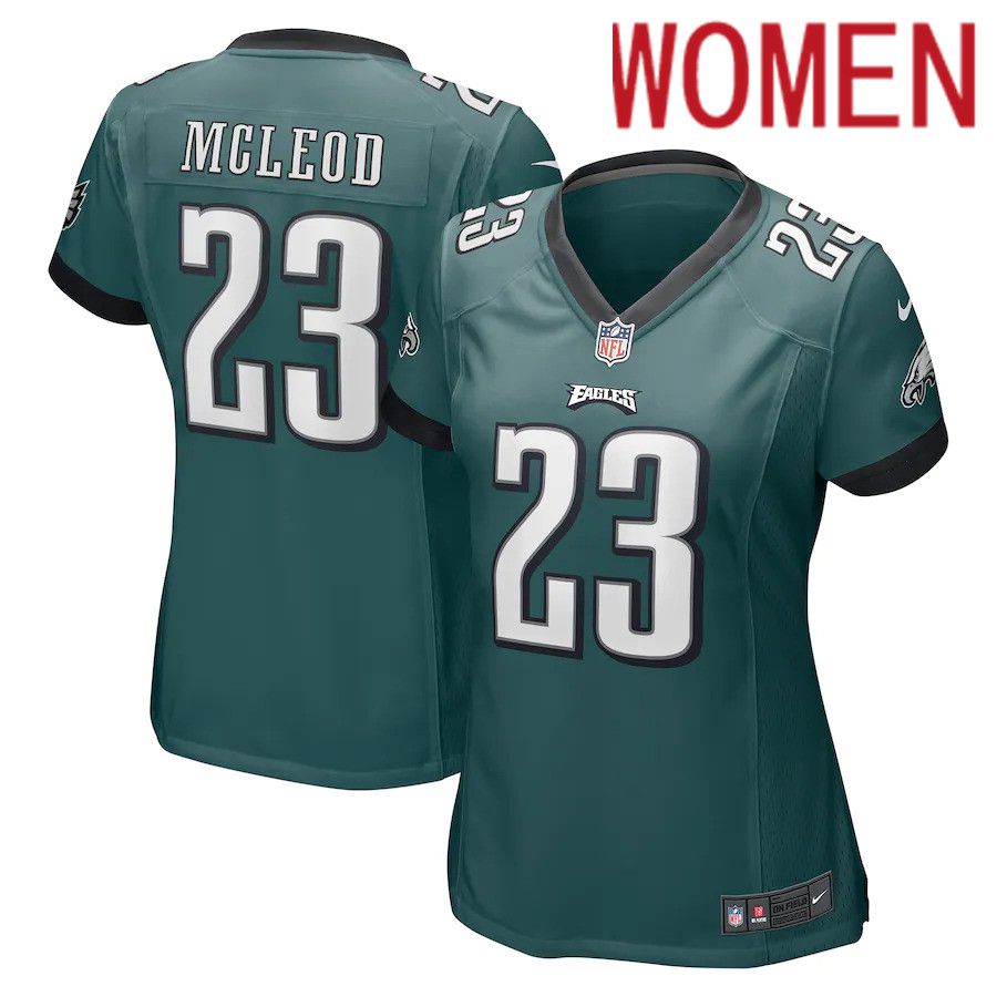 Women Philadelphia Eagles #23 Rodney McLeod Nike Midnight Green Game NFL Jersey->women nfl jersey->Women Jersey